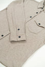 Belong Designs Womens Sherman Fleece Button Up Beige