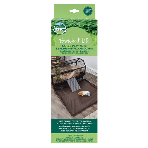 Oxbow Animal Health Enriched Life Leakproof Play Yard Floor Cover Brown