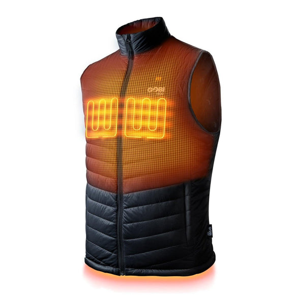 Gobi Heat Men's Dune Heated Vest (2-Zone) Onyx