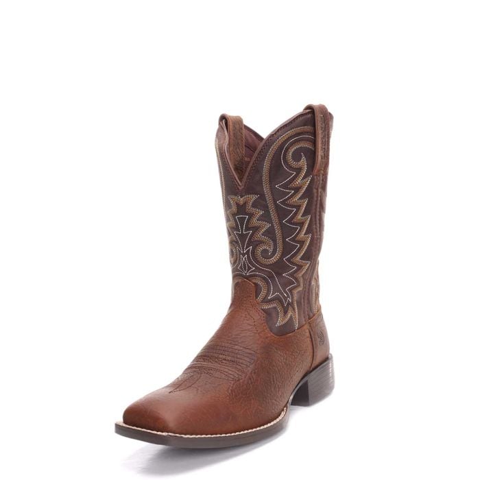 Durango Men's Westward Square Toe Western Boots Bay brown