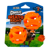 Chuckit! Air Breathe Right Dog Toy Fetch Ball 2 Pack - Small / Medium Orange /  / 2 Pack