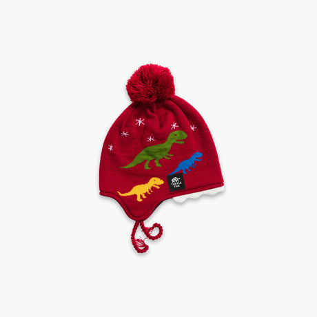 Turtle Fur Toddler Chomp Chomp Earflap - Red Red