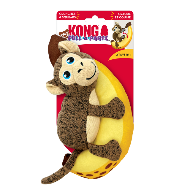 Kong Pull-A-Partz Pals Dog Toy - Monkey Monkey