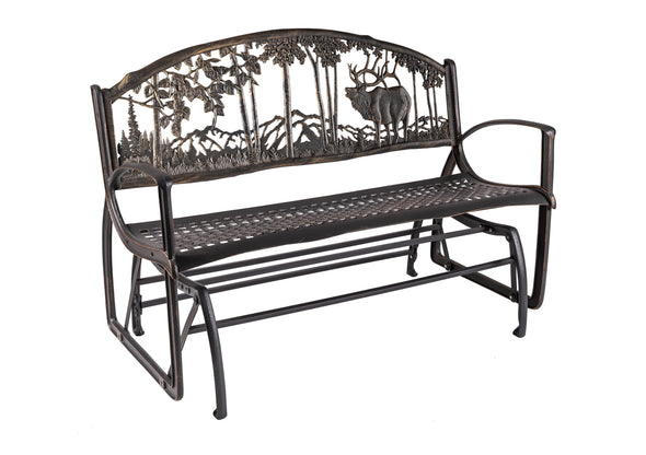 Painted Sky Designs Elk Glider Bench