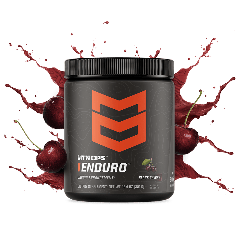 Mtn Ops Enduro Non-caff Energy + Cardio Enhancement + Hydration Scoop Pack Raspberry