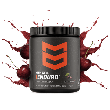 Mtn Ops Enduro Non-caff Energy + Cardio Enhancement + Hydration Scoop Pack Raspberry