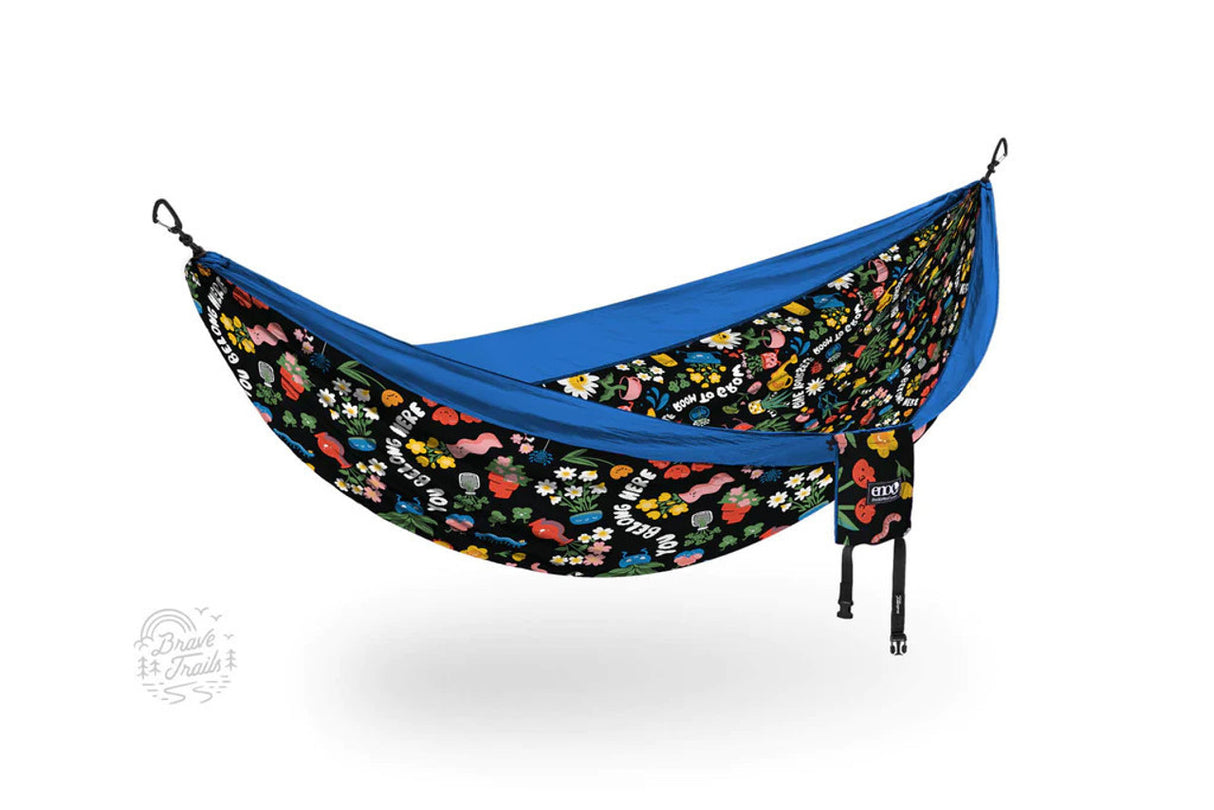 Eagle Nest Outfitters Giving Back DoubleNest Print Hammock - Brave Trails Brave Trails / Teal