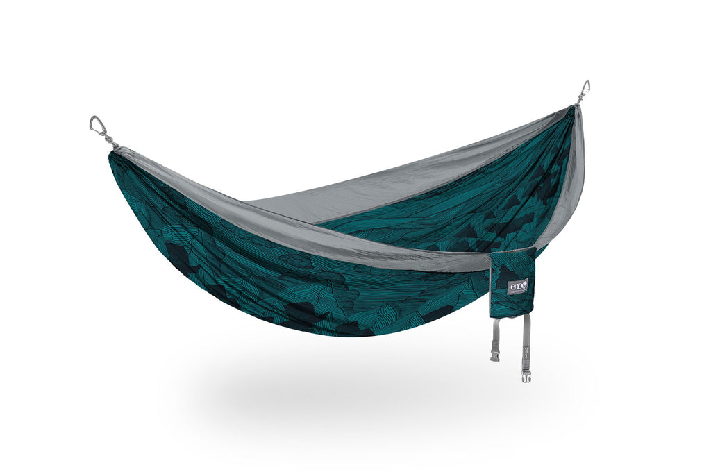 Eagle Nest Outfitters DoubleNest Print Hammock Mountains-to-Sea / Grey