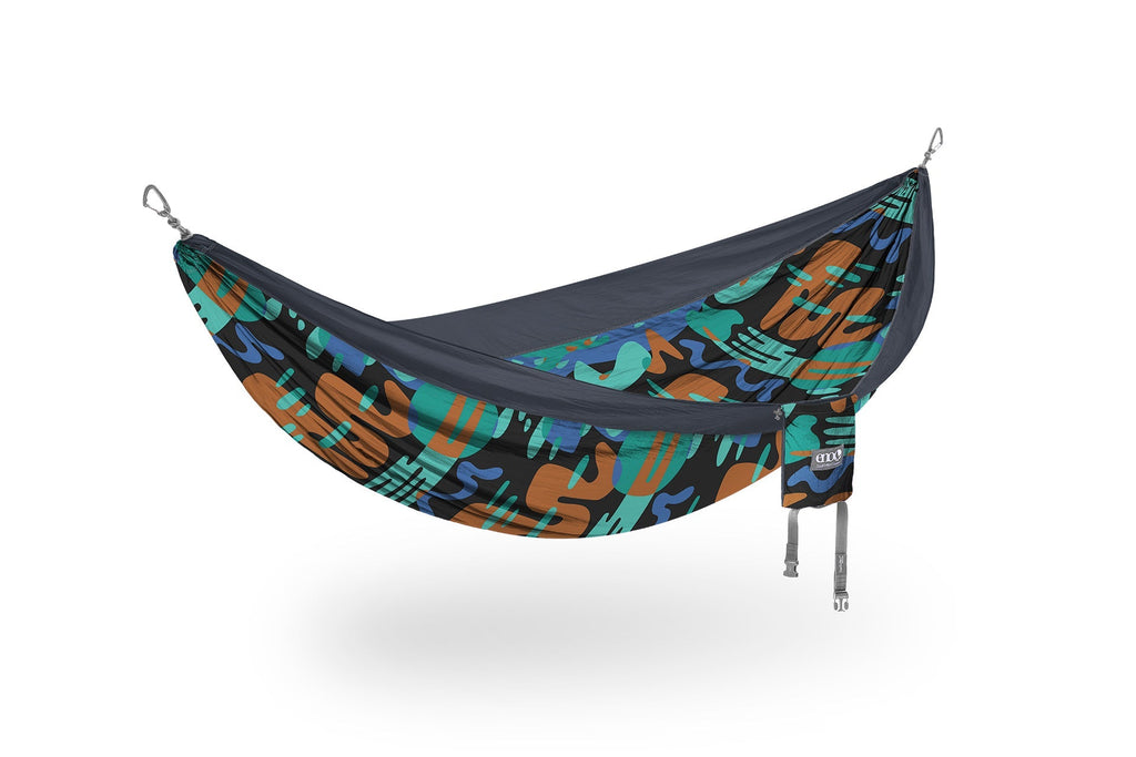 Eagle Nest Outfitters DoubleNest Print Hammock Lagoon / Charcoal