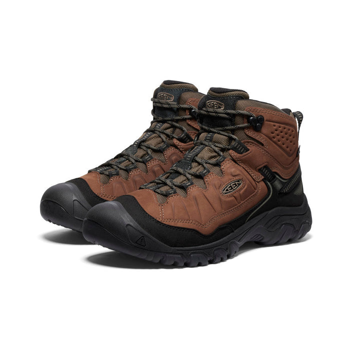 Keen Men's Targhee IV Waterproof Hiking Boot - Bison/Black Bison/Black