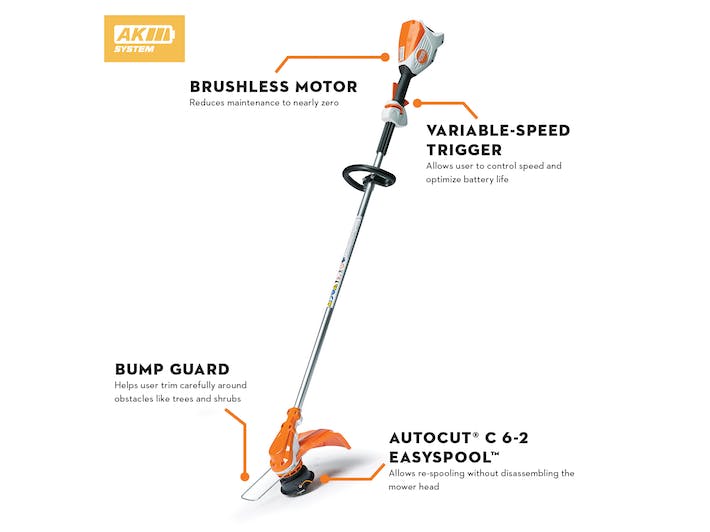 Stihl FSA 60 R Battery Trimmer with Loop Handle (Unit Only)