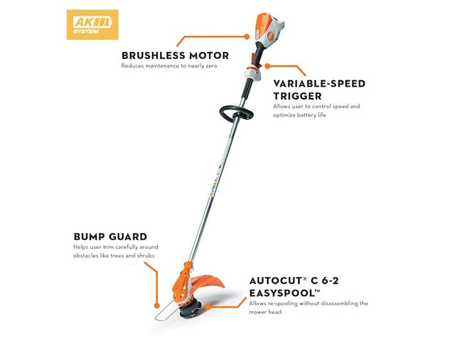 Stihl FSA 60 R Battery Trimmer with Loop Handle (Unit Only)