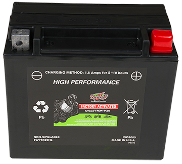 Interstate Batteries 12v 18ah Factory Activated Cycle-tron Plus Agm Powersports Battery - Faytx20hl