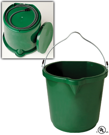 Farm Innovators Oversized Heated Flat-back Bucket - 120 Watts Of Power