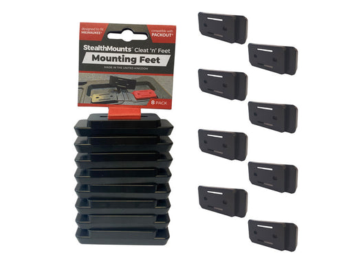 StealthMounts Cleat and Feet Mounting Feet - Milwaukee Black