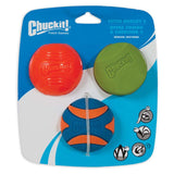 Chuckit! Fetch Medley Balls Dog Toy Assortment 1 - Medium Assorted /  / 3 Pack