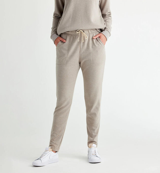 Free Fly Apparel Women's Bamboo Lightweight Fleece Lounge Pant Heather stone