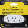 Electryx 3-Prong Tri Tap Adapter White