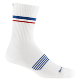 Darn Tough Men's Element Micro Crew Lightweight Running Sock - White White