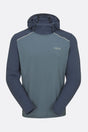 Rab Mens Force Hoody - Tempest Blue / Orion Blue Tempest Blue / Orion Blue