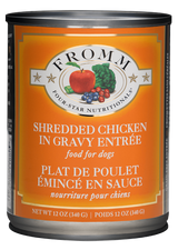 Fromm Family Pet Food Four-Star Nutritionals Shredded Chicken in Gravy Entree Wet Dog Food - 12 oz. Can Chicken in Gravy