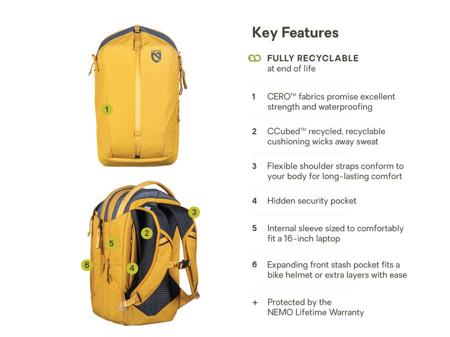 Nemo Vantage 26l Endless Promise Everyday Adventure Daypack Chai Chai