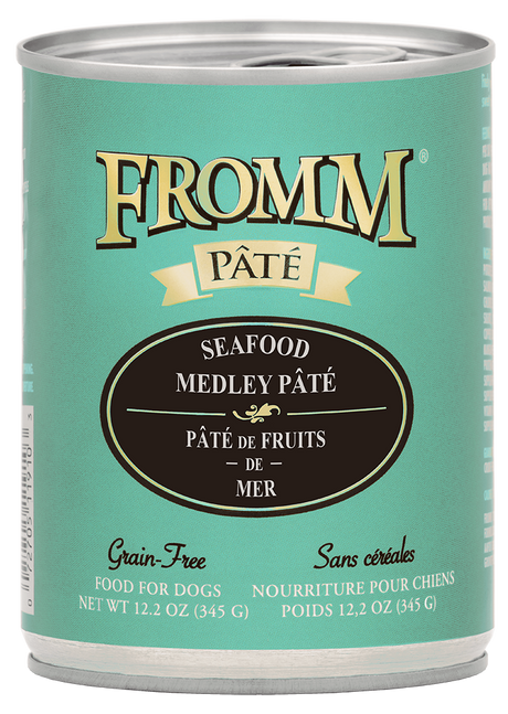 Fromm Family Pet Food Seafood Medley Pate Wet Dog Food - 12.2 oz. Can Seafood Medley