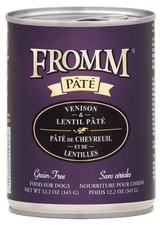 Fromm Family Pet Food Venison & Lentil Pate Wet Dog Food - 12.2 oz. Can Venison & Lentil