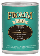 Fromm Family Pet Food Chicken & Duck Pate Wet Dog Food - 12.2 oz. Can Chicken & Duck