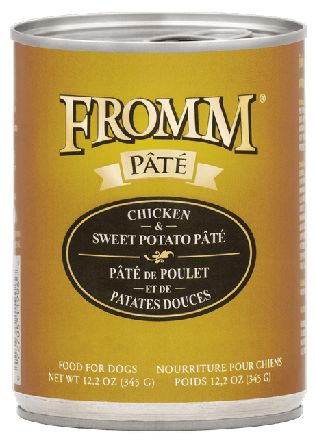 Fromm Family Pet Food Chicken & Sweet Potato Pate Wet Dog Food - 12.2 oz. Can Chicken & Sweet Potato