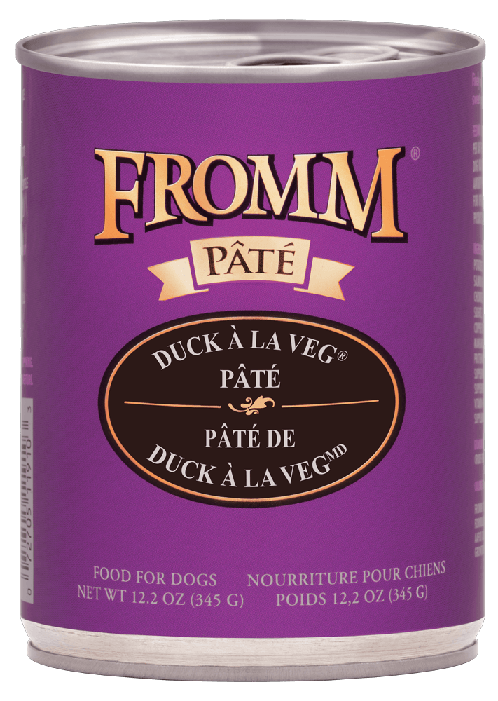 Fromm Family Pet Food Duck A La Veg Pate Wet Dog Food - 12.2 oz. Can Duck