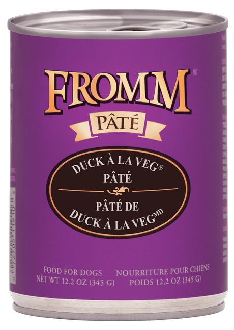 Fromm Family Pet Food Duck A La Veg Pate Wet Dog Food - 12.2 oz. Can Duck