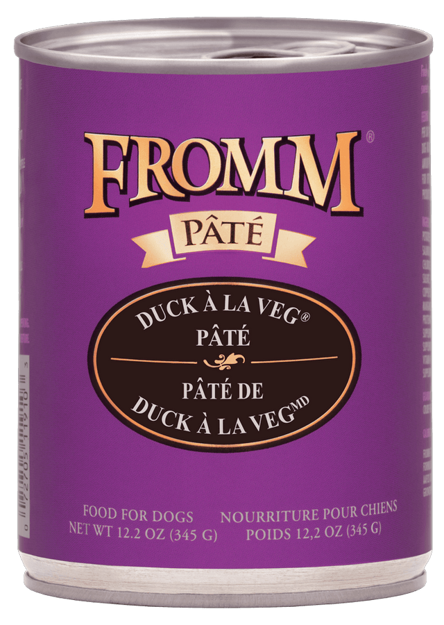 Fromm Family Pet Food Duck A La Veg Pate Wet Dog Food - 12.2 oz. Can Duck