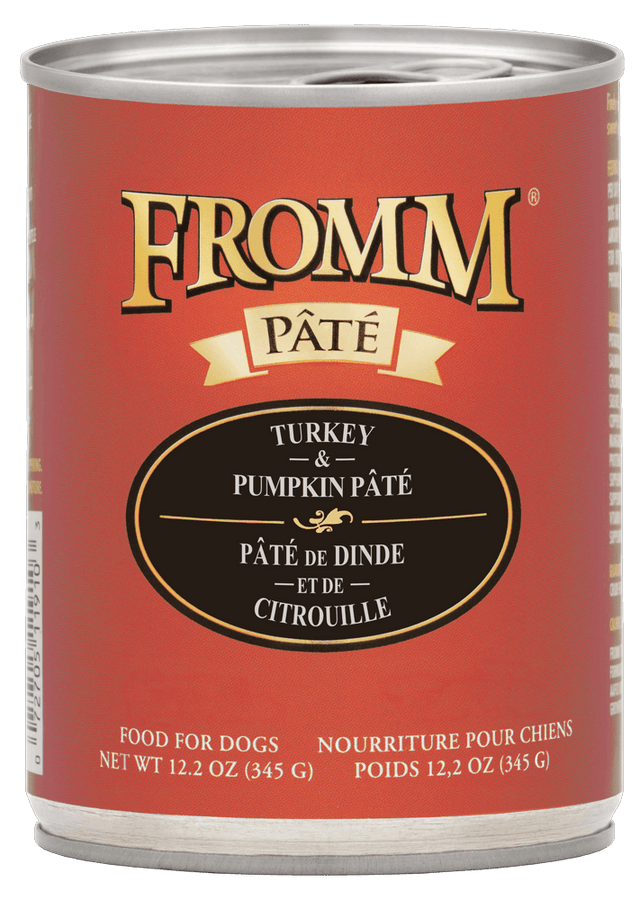 Fromm Family Pet Food Turkey & Pumpkin Pate Wet Dog Food - 12.2 oz. Can Turkey & Pumpkin