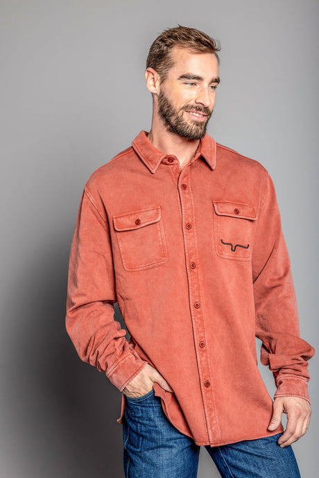 Kimes Ranch Men's Ft Work Shirt Dark red