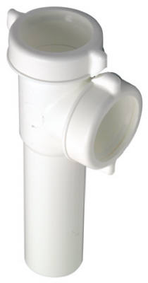 Master Plumber Tube Drain End Outlet Tee/tailpiece - White Plastic