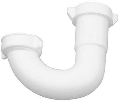Master Plumber 1-1/2 In. Lavatory/kitchen Drain Bend Tube Direct Connect - White Plastic