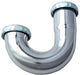 Master Plumber 1-1/4 In. Lavatory Drain J Bend - Chrome Plated Brass