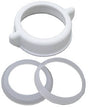 Master Plumber Slip Joint Nut & Washer - White Plastic