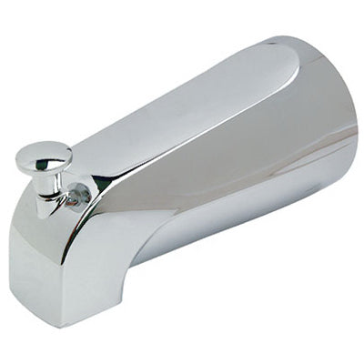Master Plumber 5-1/8 In. Universal Diverter Tub Spout - Chrome Finish