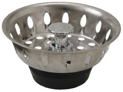 Master Plumber Chrome Basket Sink Strainer