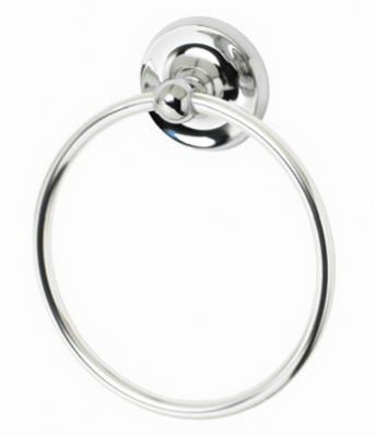 Homepointe Rounded Towel Ring - Chrome