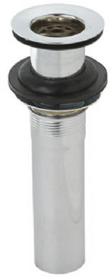Master Plumber 1-1/4 X 5 In. Lavatory Drain Plug - Chrome Plated Brass