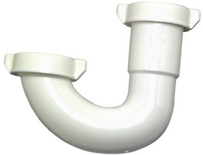 Master Plumber 1-1/4 In. To 1-1/2 In. Lavatory/kitchen Drain J Bend - White Plastic White