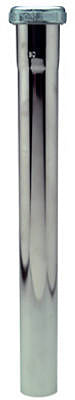 Master Plumber 1-1/4 X 12 In. Tube Slip Joint & Lavatory Drain Extension Tube - Chrome Plated Brass