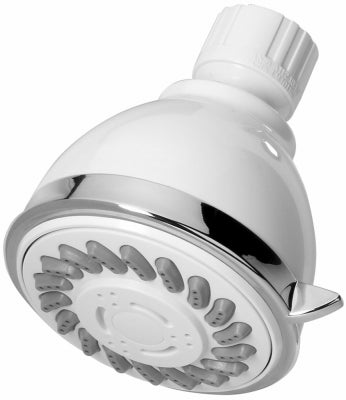 Homepointe Fixed Shower Head 3-settings - White Plastic White