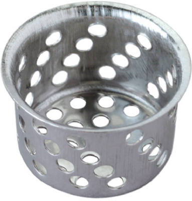 Master Plumber 1-1/2 In. Crumb Cup With Post - Metal Chrome Finish