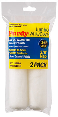 Purdy WhiteDove Jumbo Mini Roller Cover 6-1/2 x 3/8 in. - 2 Pack