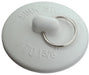 Master Plumber 1 To 1-3/8 In. Rubber Sink Stopper With Metal Ring - White