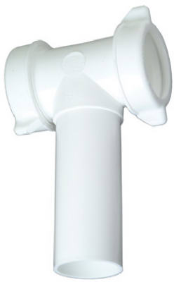 Master Plumber Drain Center Outlet Tee/tailpiece - White Plastic